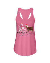 Load image into Gallery viewer, Jolly Cat Christmas Gift For Cat Lovers Ladies Flowy Tank