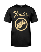 Load image into Gallery viewer, Guitar Lovers Fender Black T-Shirt Guys Tee