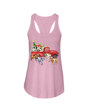Load image into Gallery viewer, Merry Christmas In Town Cow Lovers Gift For Farmers Ladies Flowy Tank