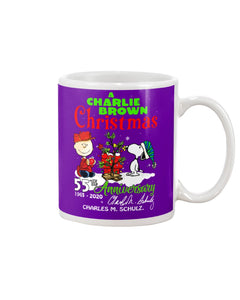 55Th Anniversary A Charlie Brown Christmas Black T-Shirt Mug