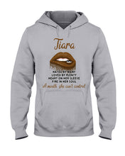 Load image into Gallery viewer, Tiara A Mouth She Can't Control Quote Name T-Shirt Hoodie