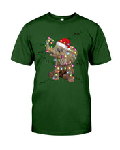 Load image into Gallery viewer, Elephant Color Light Christmas Gift Tee Guys Tee