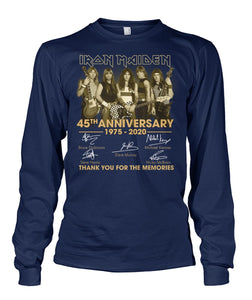 45Th Anniversary Iron Maiden 1975-2020 T-Shirt Unisex Long Sleeve