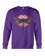 Load image into Gallery viewer, Let It Be Dragonfly Lotus Sweatshirt