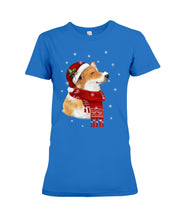 Load image into Gallery viewer, Corgi Christmas Gift Funny T-Shirt Ladies Tee