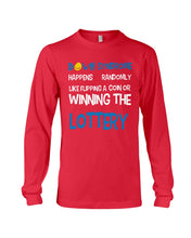 Load image into Gallery viewer, Down Syndrome Lottery Black T-Shirt Gift Unisex Long Sleeve