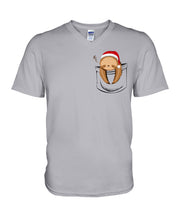 Load image into Gallery viewer, Pocket Slothmas Christmas Gift Funny T-Shirt Guys V-Neck