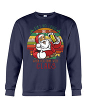 Load image into Gallery viewer, Santa Claus Beer Gift For Christmas Black T-Shirt Sweatshirt