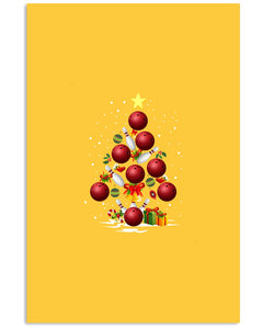 Bowling   Bowling Christmas Tree Christmas T-Shirt Vertical Poster