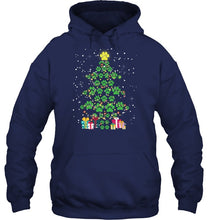 Load image into Gallery viewer, Cute Dog Paws Christmas Tree Shirt Hoodie