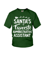 Load image into Gallery viewer, Santa Favorite Assistant Funny Christmas Gift Shirt Youth Tee