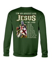 Load image into Gallery viewer, Jesus August My God Horoscope Black T-Shirt Sweatshirt