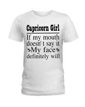 Load image into Gallery viewer, Zodiac- Capricorn Girl If My Month Doesn't Say Ladies Tee