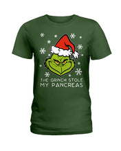 Load image into Gallery viewer, The Grinch Stole My Pancreas Ladies Tee