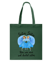 Load image into Gallery viewer, Sisters Sisters Fairy Tale Gift For Girls T-Shirt Basketweave Tote Bag