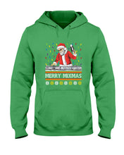 Load image into Gallery viewer, Merry Mixmas - Santa Claus Dj Funny Christmas Gift Hoodie