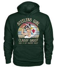 Load image into Gallery viewer, Steelers Girl Classy Sassy T-Shirt Hoodie