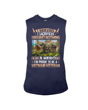 Load image into Gallery viewer, Vietnam Vetera Regret Nothing Black T-Shirt Unisex Long Sleeve