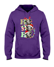 Load image into Gallery viewer, Funny Cows Ho Ho Ho Christmas Gift For Cow Lovers Hoodie