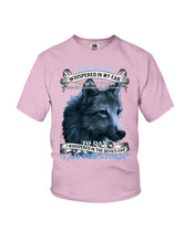 Load image into Gallery viewer, Wolf Lovers Trending Quote Tee Youth Tee