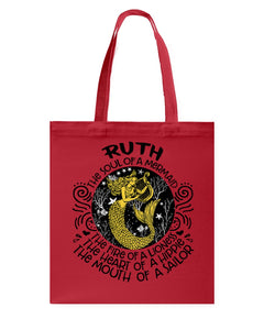 Ruth The Soul Of Mermaid Horoscope T-Shirt Basketweave Tote Bag