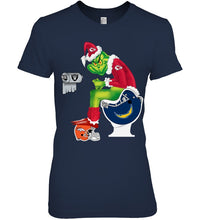 Load image into Gallery viewer, Funny Grinch Kansas Chief Christmas Gift Tee Ladies Tee