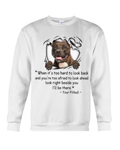 Load image into Gallery viewer, Pitbull I'll Be There Gift For Dog Lovers T-Shirt Sweatshirt