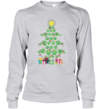 Load image into Gallery viewer, Cute Dog Paws Christmas Tree Shirt Unisex Long Sleeve