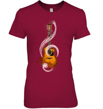 Load image into Gallery viewer, Guitar Note Ladies Tee