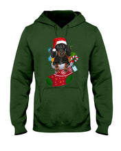 Load image into Gallery viewer, Dachshund In A Sock Christmas Cute Gift For Dachshunds Lovers Hoodie
