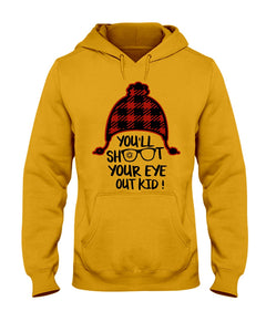 Funny Christmas T-Shirt Shoot Your Eye Out Hoodie