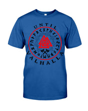 Load image into Gallery viewer, Viking Pattern Until Valhalla Tee Guys Tee