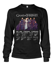 Load image into Gallery viewer, Game Of Throne Autograph 8 Years Anniversary T-Shirtr Unisex Long Sleeve