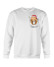 Load image into Gallery viewer, Pocket Slothmas Christmas Gift Funny T-Shirt Sweatshirt