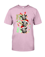 Load image into Gallery viewer, Funny Cows Ho Ho Ho Christmas Gift For Cow Lovers Guys Tee