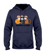 Load image into Gallery viewer, Santa Claws Funny Gift Christmas Gift For Cat Lovers Hoodie