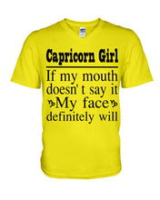 Load image into Gallery viewer, Zodiac- Capricorn Girl If My Month Doesn't Say Guys V-Neck