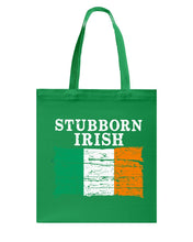 Load image into Gallery viewer, Stubborn Irish Flag Love Ireland Custom T-Shirt Basketweave Tote Bag