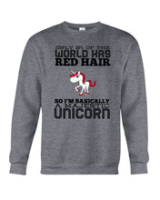 Load image into Gallery viewer, Redhead Unicorn Gift For Fans Funny T-Shirt Sweatshirt