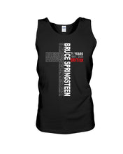 Load image into Gallery viewer, 71 Years Born To Run Bruce Springteen Black T-Shirt Unisex Tank Top