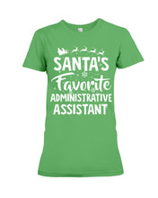 Load image into Gallery viewer, Santa Favorite Assistant Funny Christmas Gift Shirt Ladies Tee