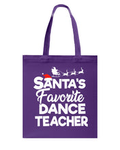 Load image into Gallery viewer, Santa Dance Teacher Christmas Shirt Basketweave Tote Bag