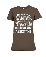 Load image into Gallery viewer, Santa Favorite Assistant Funny Christmas Gift Shirt Ladies Tee