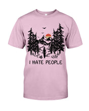 Load image into Gallery viewer, I Hate People Printing T-Shirt Guys Tee