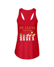 Load image into Gallery viewer, St Lucia Child Of Light God Jesus Christmas Gift Ladies Flowy Tank