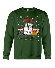 Load image into Gallery viewer, Merry Fluffmas Cute Cats Gift For Cat Lovers Sweatshirt