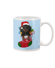 Load image into Gallery viewer, Dachshund In A Sock Christmas Cute Gift For Dachshunds Lovers Mug
