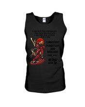 Load image into Gallery viewer, Samurai Consistent Persistent Resilient Quote T-Shirt Unisex Tank Top