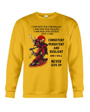 Load image into Gallery viewer, Samurai Consistent Persistent Resilient Quote T-Shirt Sweatshirt