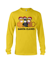 Load image into Gallery viewer, Santa Claws Funny Gift Christmas Gift For Cat Lovers Unisex Long Sleeve